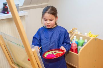 Picasso aan het werk bij buitenschoolse opvang - Up Kinderopvang aan Caspar Fagelstraat in Delft