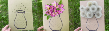 Bloemenkunst maak een papieren vaasje met bloemen